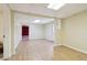 Unfinished basement offers space with hard flooring, walls painted a neutral color at 918 Edgewater Dr, Loganville, GA 30052