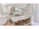 Stylish kitchen showcasing white countertops, appliances, and counter seating at 232 Westminster Ne Dr, Atlanta, GA 30309