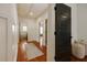 Hallway with hardwood floors, fresh paint and natural light at 827 Derrydown Way, Decatur, GA 30030