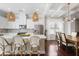 Bright, modern kitchen with a center island, stainless steel appliances, and white cabinets at 1800 Morning Glory Ne Ln, Atlanta, GA 30324