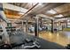 Spacious gym with exposed brick and wood beams at 170 Boulevard Se # H213, Atlanta, GA 30312