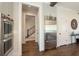 Gourmet kitchen with stainless steel refrigerator and double ovens at 5210 Timber S Trl, Sandy Springs, GA 30342