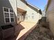 Outdoor patio area with textured pavers and landscaped yard at 317 Glens Way, Woodstock, GA 30188