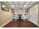 Basement with built in shelves and desk space at 4312 Daniel Dr, Winston, GA 30187