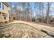 Picturesque backyard featuring a stone patio and spacious grassy area at 1904 Rosewood Ln, Woodstock, GA 30189