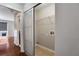 Functional laundry room with sliding glass door and adjacent access to the main living space at 1342 Rietveld Nw Row, Atlanta, GA 30318
