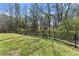A well-maintained backyard features a lush lawn and a black metal fence at 3405 Camellia Ln, Suwanee, GA 30024