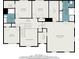Floor plan showing layout of bedrooms, bathrooms, and closet spaces at 907 Hindman Pl, Mcdonough, GA 30253