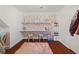 Creative space with floral wallpaper and built-in desk at 4467 Sterling Pointe Nw Dr, Kennesaw, GA 30152