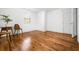 Bright living room with freshly painted walls and hardwood floors at 658 Woods Dr, Atlanta, GA 30318