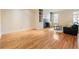 Living room features hardwood floors, fireplace, built-in shelving, and natural light at 111 Paces Run, Atlanta, GA 30339