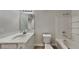 Bathroom featuring a bathtub, shower, and vanity with sink at 2431 Tolliver Dr, Ellenwood, GA 30294