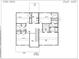 Floor plan of the second floor showing the bedrooms, laundry room and bathrooms at 83 Nyishol Way, Dallas, GA 30157