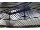 View of the gazebo roof featuring two ceiling fans for ultimate outdoor comfort at 83 Nyishol Way, Dallas, GA 30157