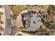 Aerial view of a home and inground pool at 2250 Blackheath Trce, Alpharetta, GA 30005