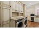 Convenient laundry room with built-in cabinetry and granite countertops at 2250 Blackheath Trce, Alpharetta, GA 30005