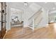 Inviting foyer with staircase and view into the office at 4333 Rickenbacker Ne Way, Atlanta, GA 30342
