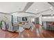 Bright living room boasting modern furniture, wood floors, and large windows at 1101 Juniper Ne St # 1504, Atlanta, GA 30309