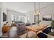 Bright living and dining area with hardwood floors and lots of natural light at 1101 Juniper Ne St # 1504, Atlanta, GA 30309