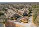 Aerial view of a well-planned townhome community with lush landscaping at 2009 Kensington Green Se Dr, Smyrna, GA 30080