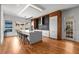 A modern kitchen featuring a large island, sleek cabinets, and stainless steel appliances at 2009 Kensington Green Se Dr, Smyrna, GA 30080