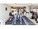 Community gym with treadmills, stationary bikes, weight equipment and natural light at 2285 Peachtree Rd Ne # 803, Atlanta, GA 30309