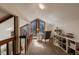 Hallway with a vanity area, and storage looking out to the woods at 2664 Stonebrook Ne Ct, Roswell, GA 30075