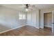 Bedroom showcasing hardwood floors, natural light, and closet at 407 North Ave, Atlanta, GA 30354
