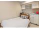 Basement area featuring a single bed and a kitchenette at 5581 Stapleton Dr, Dunwoody, GA 30338