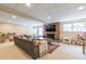 Finished basement with fireplace and entertainment area at 5581 Stapleton Dr, Dunwoody, GA 30338