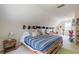 Carpeted bedroom featuring a bed with hat decor at 5581 Stapleton Dr, Dunwoody, GA 30338