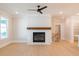 Inviting living room features a fireplace with a modern mantel, perfect for entertaining at 108 Redford Ln, Canton, GA 30115