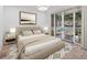 Luxurious main bedroom with sliding doors to a private patio at 1171 Lupo Loop, Chattahoochee Hills, GA 30268