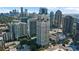 Stunning aerial view of a building in downtown Atlanta, Georgia with its surrounding cityscape and community at 195 14Th Ne St # 1404, Atlanta, GA 30309