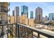 Enjoy scenic cityscape views from this condo's balcony at 195 14Th Ne St # 1404, Atlanta, GA 30309