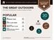 Outdoor report showing nearby outdoor amenities, parks, lakes, golf courses, and hiking trails at 195 14Th Ne St # 1404, Atlanta, GA 30309