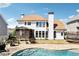 Beautiful backyard with a swimming pool and screened in porch, perfect for outdoor relaxation at 3530 Horizon Ct, Cumming, GA 30041