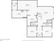 Basement floor plan includes a media room, living area, bedroom, utility room, bathroom, and storage at 3530 Horizon Ct, Cumming, GA 30041