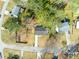 Overhead view of the home nestled among trees, showcasing the roof, yard, and surrounding neighborhood at 7613 Suwannee Ct, Jonesboro, GA 30236