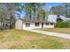 View of the front yard featuring a classic single-story home with clean lines and a traditional design at 7613 Suwannee Ct, Jonesboro, GA 30236