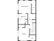 This third-floor plan shows a primary bedroom with a walk-in closet and bath at 145 Laurel Crest Aly, Johns Creek, GA 30024