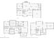 The architectural drawing displays floor plans for the first, second floors, and the basement at 358 Woodbrook Crst, Canton, GA 30114