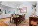 Spacious dining room featuring hardwood floors, chandelier, and ample seating for Gathering and guests at 11 York Trce, Cartersville, GA 30121