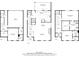 Detailed floor plan showcasing the layout of the house with clearly labeled rooms and dimensions at 2362 Saint Davids Nw Sq # 4, Kennesaw, GA 30152