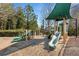 Community playground featuring slides, climbing structures, and a wood chip ground cover at 2362 Saint Davids Nw Sq # 4, Kennesaw, GA 30152