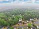Charming brick home nestled among lush trees, with beautiful landscaping and a curved driveway in a serene neighborhood at 2118 Township Dr, Woodstock, GA 30189