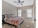 Modern bedroom featuring plush carpeting, large windows and contemporary decor at 586 Shoal Mill Sw Rd, Smyrna, GA 30082