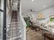 Welcoming entryway with staircase leading to the upper level and a view of the living room at 166 Color Cir, Atlanta, GA 30317