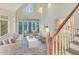 Elegant living room with bay window, high ceilings, and neutral decor at 3196 Andrews Nw Ct, Atlanta, GA 30305