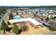 An overview of the clubhouse reveals a pool, lounge and common areas with parking spaces at 117 Cottage Nw Walk, Cartersville, GA 30121